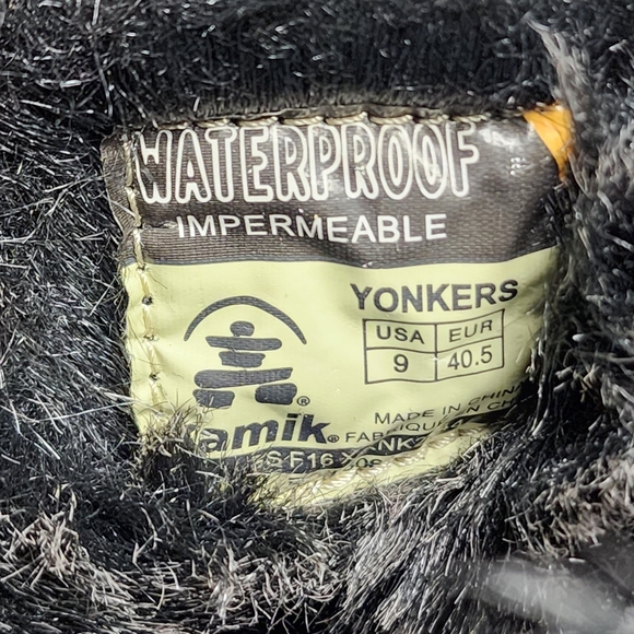 Kamik’s Porto Winter Boot Black Fabric size 9 - Picture 9 of 11